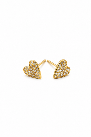 Gold Mini Pave Studs