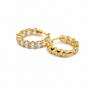 Gold Heart Earrings