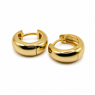 Gold Vizi Dome Hoops