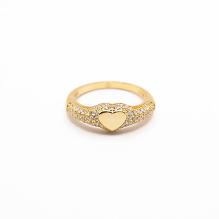 Gold Heartstone Ring