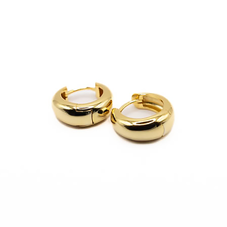 Gold Vizi Dome Hoops