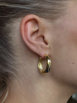 Gold Vizi Dome Hoops