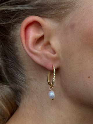 Golden Pearl Earrings