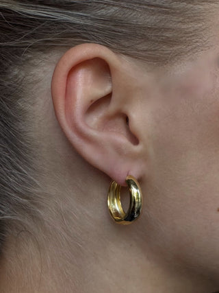 Gold Vizi Dome Hoops